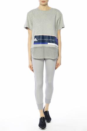 T-shirt wykończony siatką, zdjęcie 2 T-shirt wykończony siatką od Adidas by Stella McCartney